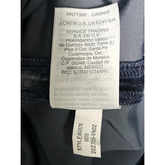 Madewell Velvet Butterfly Top Womens Size M Deep Navy Short Sleeve Shirt - Picture 4 of 7